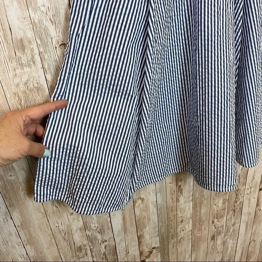 Draper James Seersucker Payton Sleeveless Dress Size 4 - Picture 8 of 14